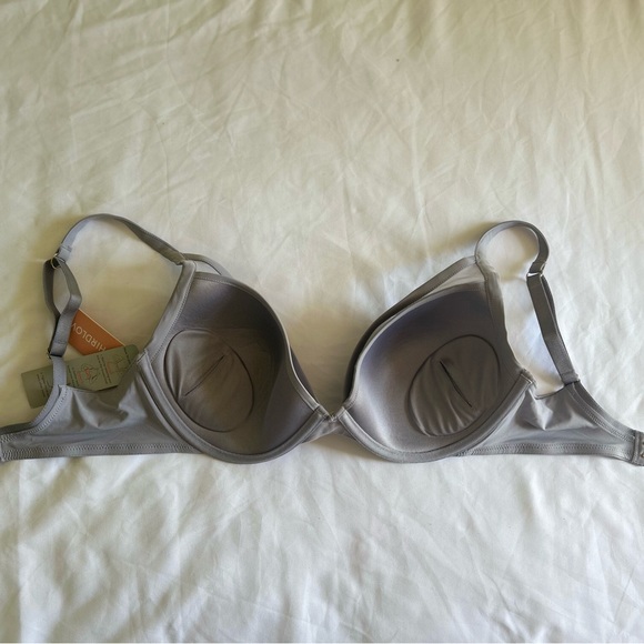 *THIRDLOVE  24/7 Classic Contour Plunge Bra NWT Grey O-36 - Picture 11 of 12